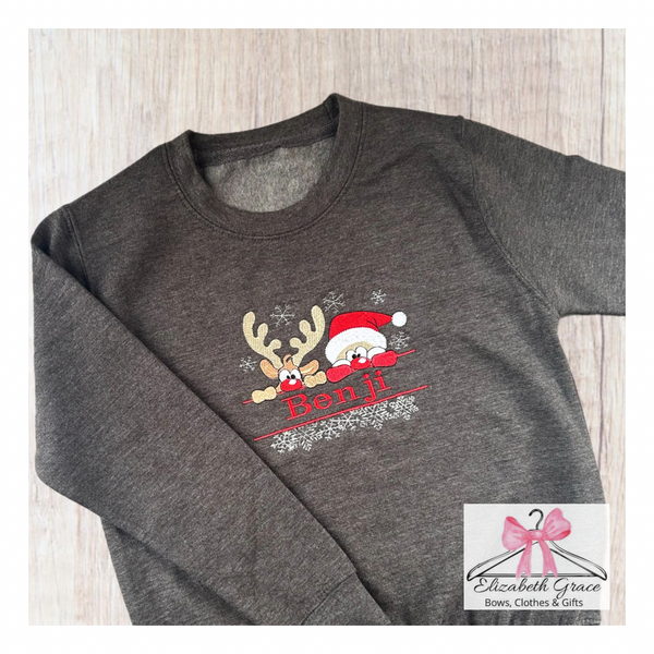 Santa Embroidered Jumper